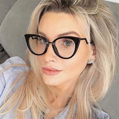 women glasses clear sexy cat eye glasses frames for women elegant brand