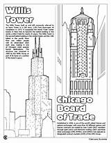 Coloring Chicago Windy City Activity Book sketch template