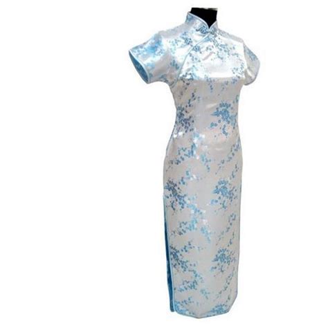 buy light blue traditional chinese dress women s satin