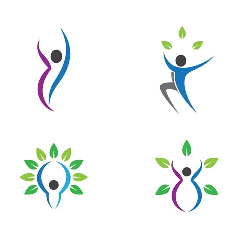 wellness logo images design  vector art  vecteezy