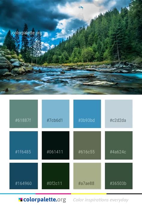 river nature water color palette colorpaletteorg