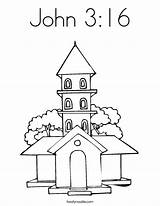 Coloring John 16 Church Twistynoodle Built California Usa Print sketch template