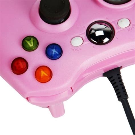 xbox  pc pink wired game controller controllers tanga