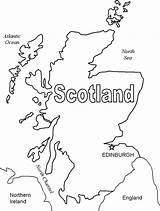 Scotland Map Coloring Drawing Outline Drawings Template Colouring Gif Getdrawings Sketch sketch template