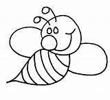 Bee Bumble Coloring Pages Cute Color sketch template