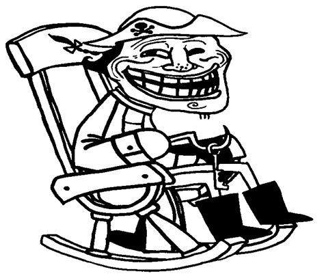 troll face  coloring pages