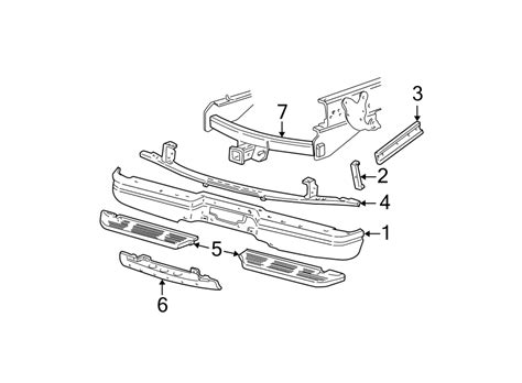 ford  front bumper parts diagram
