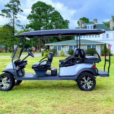 lifted club car precedent  volt golf cart limo elite  seat