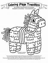 Coloring Pinata Mayo Cinco Pages Mexican Mexico Independence Color Tuesday Kids Print Hispanic Printable Sheets Piñata Dulemba Drawing Toddlers Drawings sketch template