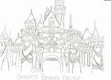 Drawing Princess Castle Disney Sleeping Beauty Disneyland Drawings Coloring Paintingvalley Sketch sketch template