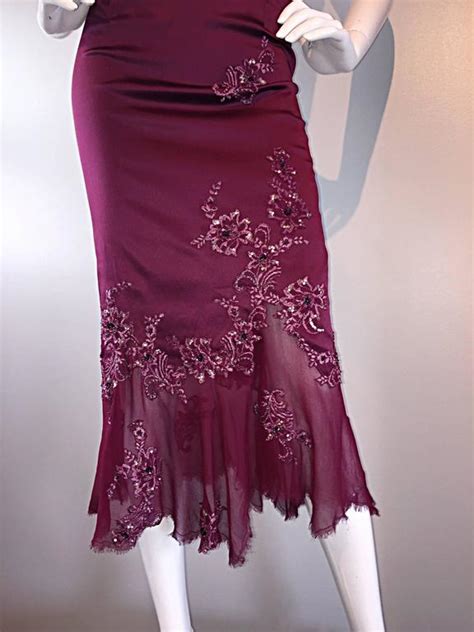 sexy mandalay merlot wine silk beaded sequin burgundy size