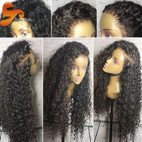 Curly Lace Frontal Wig Brazilian Virgin Hair Full Lace