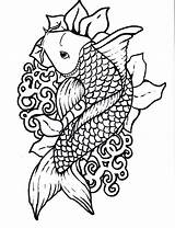 Koi Fish Outline Drawing Paintingvalley sketch template