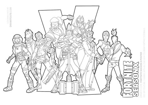 fortnite season  poster coloring pages  boys coloring pages