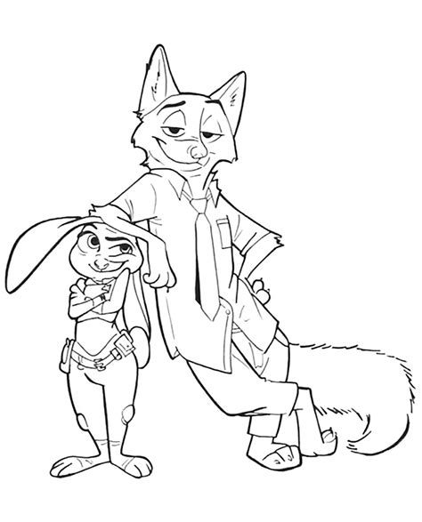 printable zootopia coloring pages printable templates