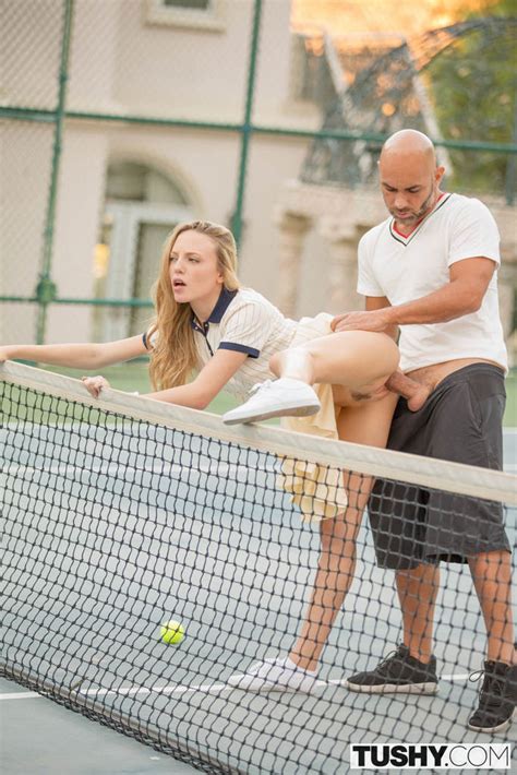 aubrey star gets fucked in the ass by tennis coach 1 of 2