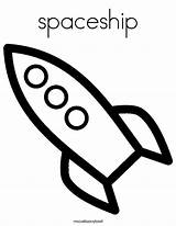 Rocket Spaceship Colornimbus sketch template