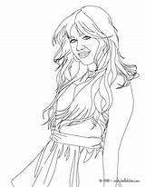 Coloring Pages Hannah Montana Cyrus Miley Celebrity Books Printable sketch template