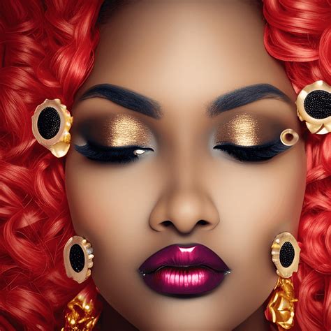 gorgeous dark skinned female curly hair graphic · creative fabrica