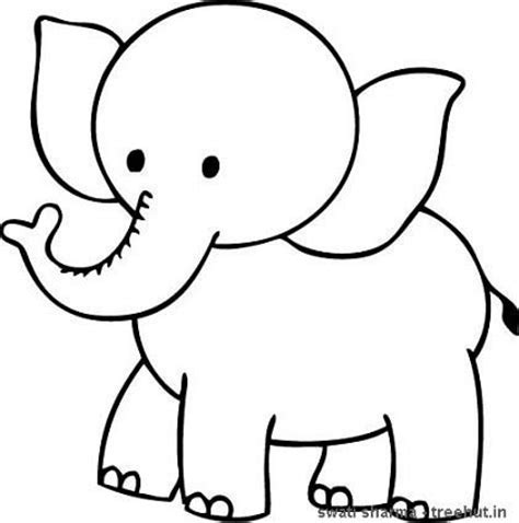cartoon baby elephant cute coloring page wecoloringpagecom baby