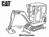 Coloring Cat Excavator Pages Mini Caterpillar Printable Print Kids Colouring Birthday Printables Sheet Scene7 A4 Popular sketch template