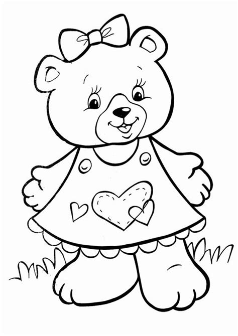 bear coloring page home design ideas
