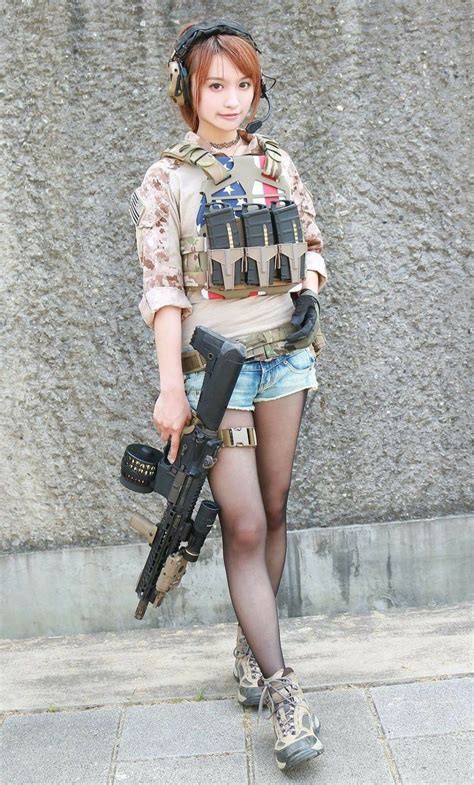 kawaii shooter military outfit military girl girl outfits