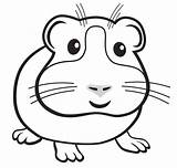 Hamster Guinea Ausmalbilder Pigs Ausdrucken sketch template