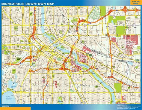 special minneapolis downtown map world wall maps store