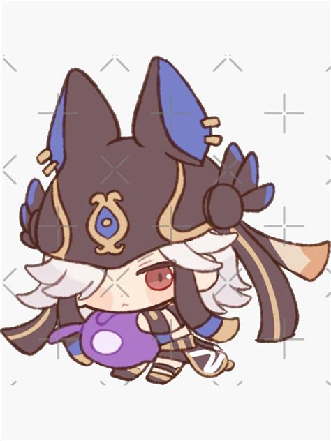 Cyno Chibi Kawaii Genshin Impact Sticker For Sale By Sara2806