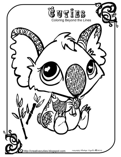creative cuties koala printable coloring page colouring boysgirls