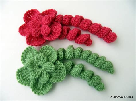 crochet flower pattern unique flower  curls diy crochet