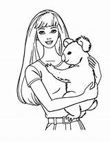 Barbie Coloring Pages Koala Coloring4free Color Printable Print Book Bear Cute Romantic Cloud Kuala Comments Holding Myblog Puppy sketch template