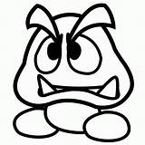 Coloring Goomba Pages Mario Star Print Paper Super Color Bros Printable Character Fresh Getcolorings Sticker Popular Getdrawings sketch template