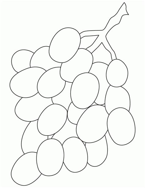 grapes coloring page coloring home