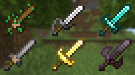 vanilla swords minecraft texture pack
