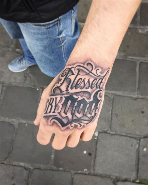 tatuagem na mao masculino escrita katie creative item