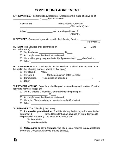 nurse consultant contract template