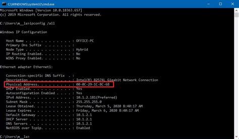 how to find your pc s mac address on windows 10 windows central