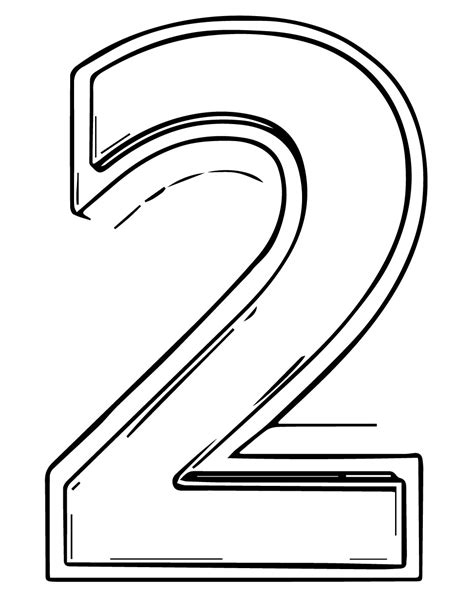 number  coloring page wecoloringpagecom