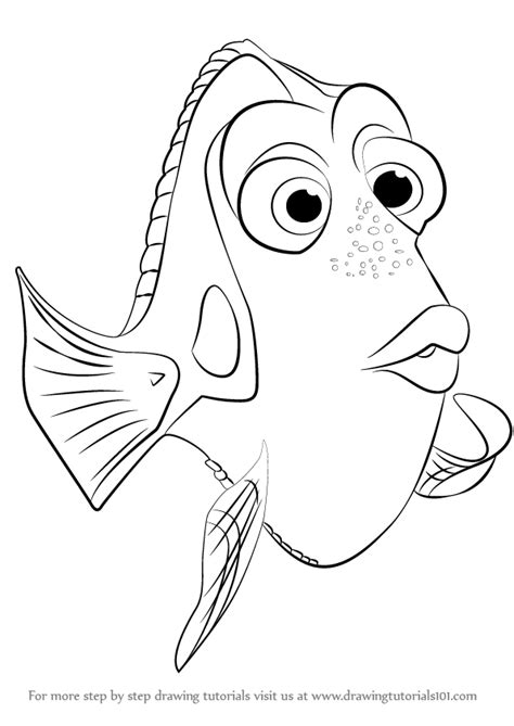 finding dory coloring page coloring home