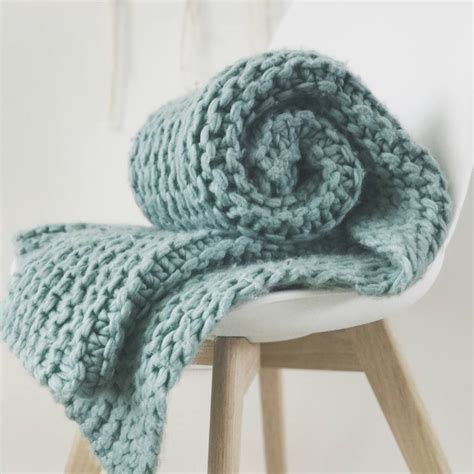 blanket knit kit super chunky diy giant throw  wool couture notonthehighstreetcom