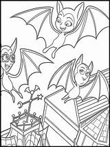 Coloring Bat Vampire Pages Family Vampirina Print sketch template