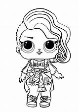 Lol Coloring Pages Surprise Doll Dolls Print Printable Unicorn Size sketch template