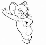 Jerry Mouse Colour Noty Happy Drawing Wallpaper Coloring Colours sketch template