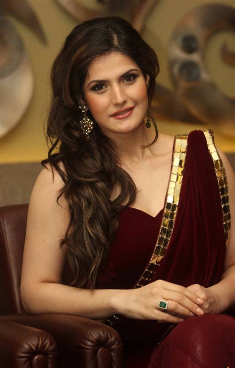 Zarine Khan Hot Photos In Red Saree At Indian Wedding