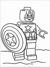 Lego Marvel Coloring Pages Super Heroes Printable Coloring4free Avengers Book America Captain Colouring Legos Man Websincloud Activities Getdrawings Choose Board sketch template