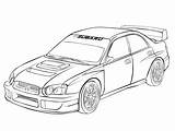 Subaru Colorier Wrx Impreza Rallye Dessiner Facile Sebastien Loeb Sti Acceptable Voitures Colorironline sketch template