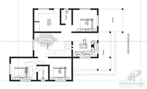 bedroom house  kochi kerala home design
