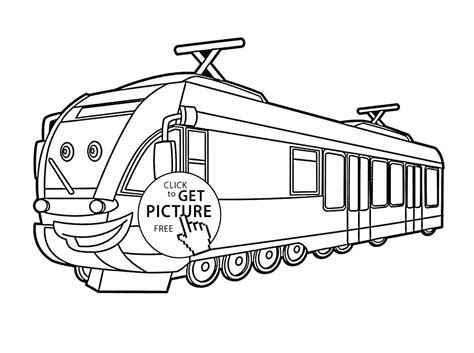 coloring pages train cars